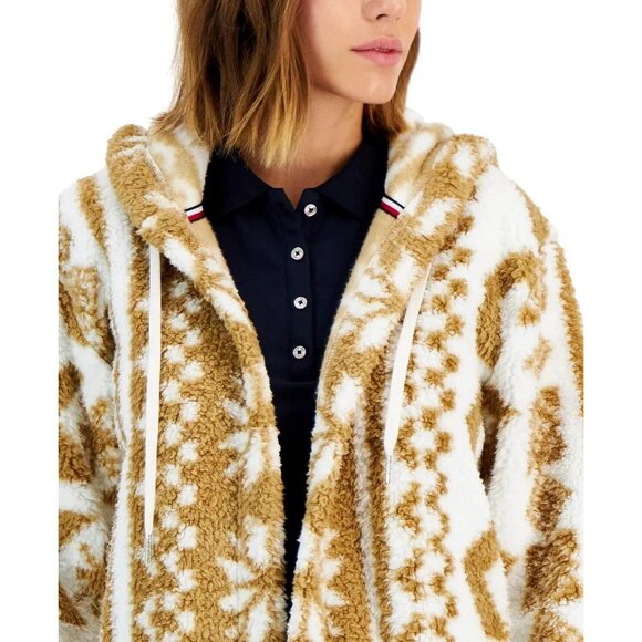 NWT Tommy Hilfiger Jacket 1676aee8202536 Small Soft Ivory / Light Fawn Brown - Picture 3 of 7